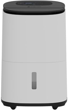 Deshumidificador y Purificador MeacoDry Arete Two 25L – Silencioso 40/50 dB, App Móvil y Alexa, Secado Ropa Rápido, Filtro HEPA, Ideal Hogares 4+ Dormitorios y Espacios Fríos