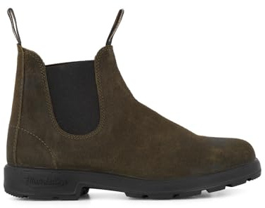 Blundstone 1615 Dark Olive Suede Leather Chelsea Boots 10