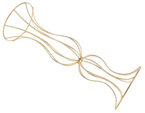 Vaso Floreale Geometrico in Ferro Oro per Fiori Secchi | Composizioni e Centrotavola, Leggero e Facile da Trasportare, Stile Romantico per Matrimoni e Feste