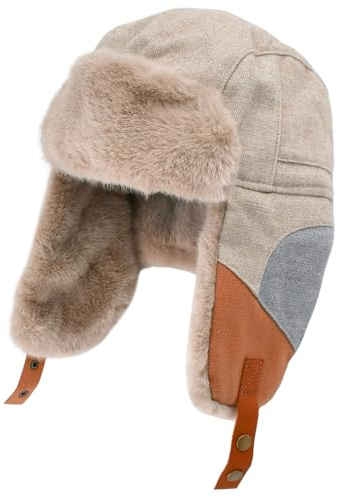 NAROSEBE Cappello Invernale Unisex Cappello da Cacciatore Invernale Cappello Aviatore Cappelli Invernali Uomo con Paraorecchie Cappello Invernale Antivento per Sci Ciclismo Campeggio Pesca Cacciare
