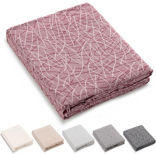HIPERMANTA Plaid Multiusos Cubresofa.Colcha Multiusos Sofa. Plaid Sofa. Manta Foulard. Comoda Practica Suave Calida. Modelo Marbre 180x290 cm Color Granate