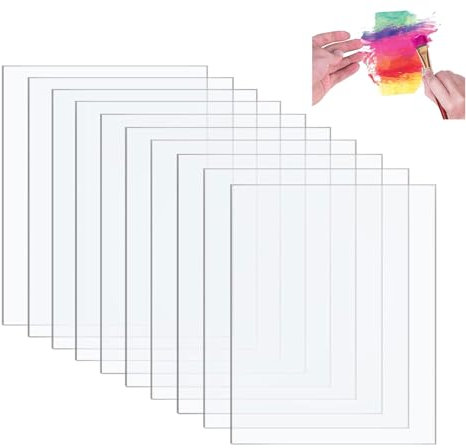 10 Stück Acrylglas Platte(10x15cm),1mm Acrylplatten,Klare Acrylglas Kunststoffplatten,Plexiglas Platten,Acrylplatte Transparent,Acryl Platte Für Fotorahmen,Projektausstellung, Malerei,Tischaufsteller
