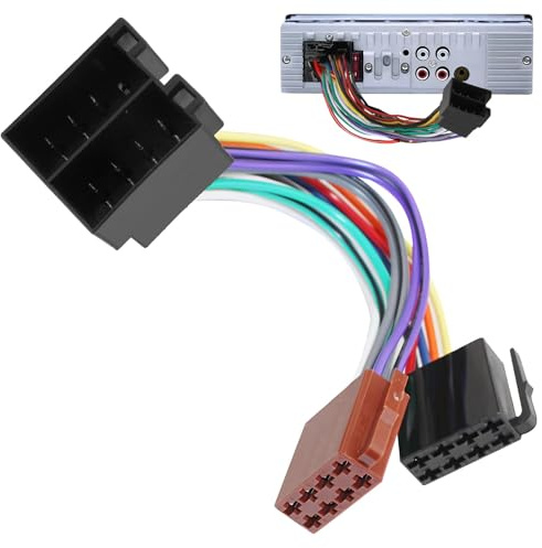 Set adattatore radio autoradio universale 16 pin ISO maschio a femmina cavo adattatore antenna 16 poli DIN morsetto 15 + 30 connettori prolunga radio adattatore spina per VW Opel Mercedes Renault