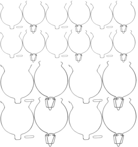 CLISPEED 10Pièces Clip de Verrouillage Inoxydable pour Bocaux Verre Système de Fermeture Hermétique avec Design à Ressort pour Conservation de Miel et Confitures