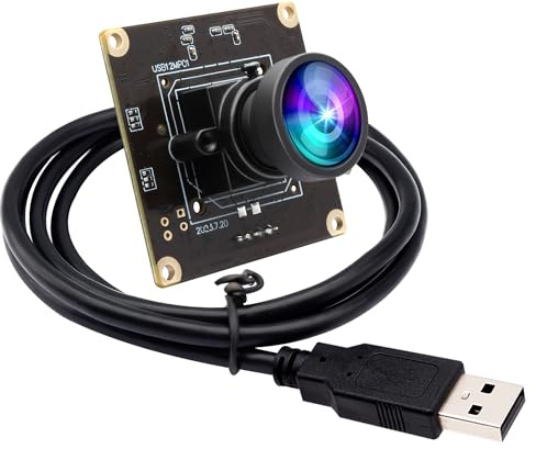 G Module de caméra USB 1080P 120fps pour ordinateur 12 MP Lightburn Mini UVC USB2.0 Caméra PC haute vitesse Grand angle 100 degrés Pas de lentille de distorsion Carte Web de sécurité USB pour