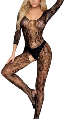 KFLY Women's Fairy Fishnet Bodystocking Sexy Lingerie Set One Piece
