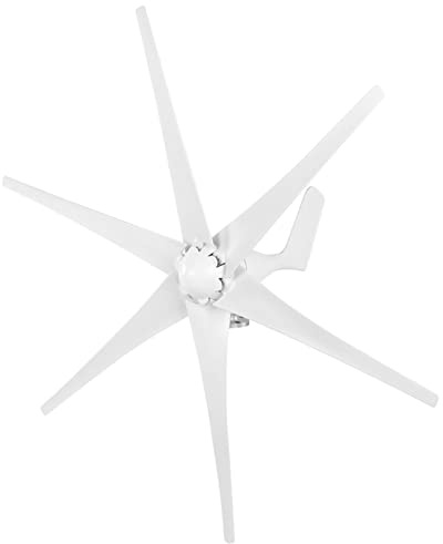 Jeffergarden Generatore Eolico Kit Generatore 400W 6 Pale con Controller, Piccoli Alimentatori 12V 24V48V, Materiali Ad Alta Temperatura, Basso Rumore (24V)