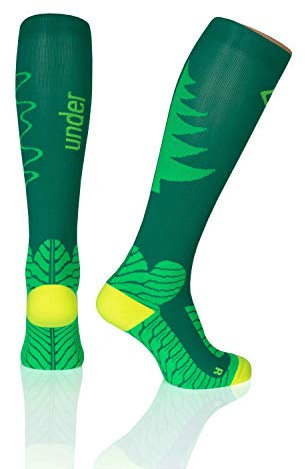 SPORT KOMPRESSIONSSTRUMPF under pressure RUNATTACK Special (Kompression: 18-21mmHg) - Höchste Qualität, Made in Germany! (XSpecial tanne, 43-46)