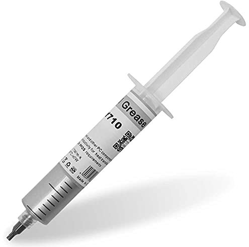 OcioDual Thermal Paste Halnziye HY710 3.17 W/MK(30g), Pate Thermique en Seringue, Pâte Thermique Processeur, CPU, GPU, PS4, PC, Non Conductrice, Gris, Grasse Dissipatrice