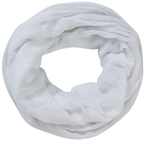 Miobo Loop Schal Crinkle Schal Halstuch Unifarbe 70 x 180cm Frühling Sommer Herbst