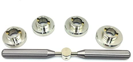 FHPEWXDG Uhrenschlüssel aus Stahl, Uhrenboden-Gehäuseöffner, Uhrmacherwerkzeug für Breitling-Uhren 34–35–36–38 mm