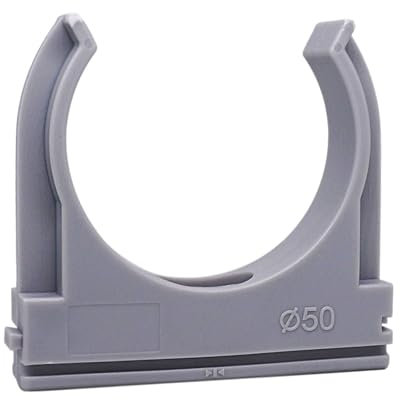 SKIR'CO 24 clip per tubi, morsetti in plastica per tubi da 50 mm, morsetti per tubi di tipo U, clip per tubi, ganci per tubi