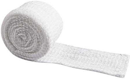 Vendas de malla elástica para vendajes de heridas, tubo de gasa elástica para dedos, brazo y pierna (1,5 cm)