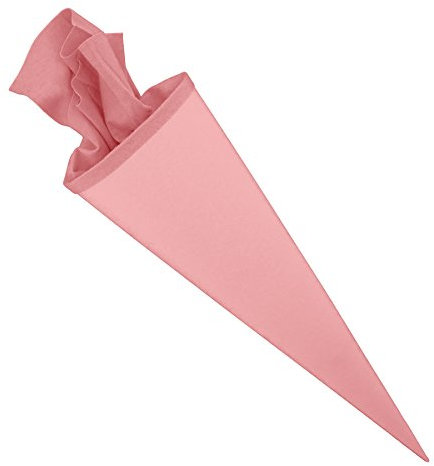 itenga Bastelschultüte 70cm rund Schultütenrohling mit Filzverschluss (Rosa mit Filzverschluss)