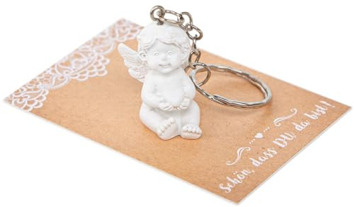 Logbuch-Verlag 20 kleine Schutzengel mini Engel Schön dass du da bist Gastgeschenk Geschenk Gäste Kinder Glücksbringer Kommunion