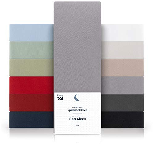 Blumtal® påslakan 200x200 cm av mikrofiber - Oekotex-certifierat lakan 200x200 cm - underlakan 200x200 cm/underlakan 200x200 cm - påslakan 200x200 cm - påslakan - sänglakan - grå