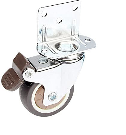 zlw-shop Rotelle durevoli da 1pc Ruote durevoli da 20 kg Ruote girevoli Mute da 20 kg Ruote morbide in Gomma Morbida Castore Universale per mobili in Movimento Poltrona per Culla