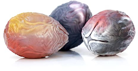3er-Set Durchmesser 5.5 cm Nothosaurier OGG Ben Wa Bälle Zufällige Farben, Platin-Silikon-Kegelbälle, Vaginal-Anal-Stimulator-Perlen, Alien-Spore-Eier für Ovipositoren-Dildo, 3er-Set