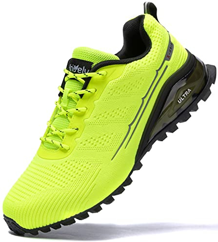 Kricely Traillaufschuhe Herren Leicht Atmungsaktiv Wanderstiefel rutschfest Laufschuhe Outdoor Fitness Straßenlaufschuhe