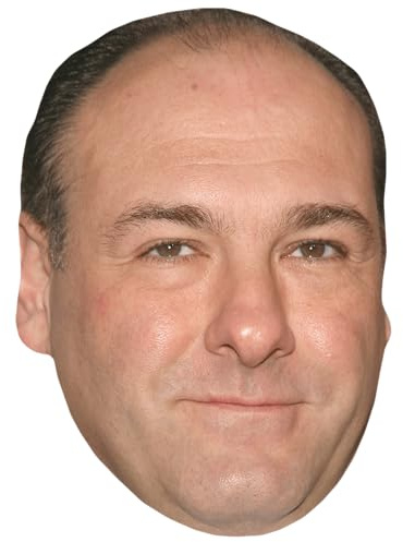 James Gandolfini (Stubble) Mascaras de Personajes Famosos, Caras de Carton