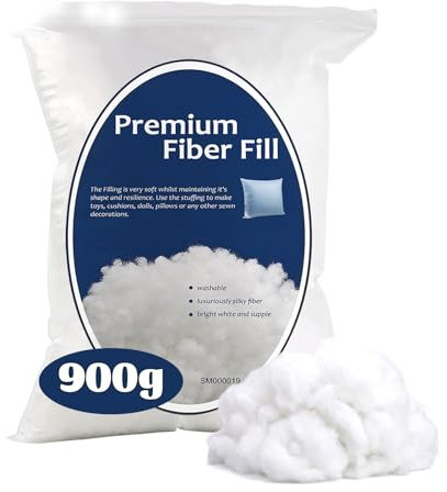 Bupete Kissenfüllung, Kissenfüllung, Füllung für Kissen für Stofftiere, Polyfill, Polyfill, Polyester-Faserfüllung, Kissenfüllung, Kissenfüllung, 0,9 kg