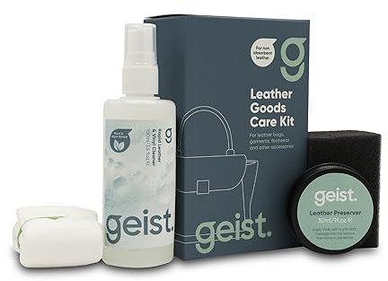 Geist. Lederwaren-Pflegeset (für pigmentiertes glattleder) | Reinigen und Schützen Sie nicht saugfähiges Leder