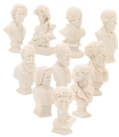 Operitacx 10St kleine Statue aus Gips römische Büstenstatue römische Figurenstatuen Harzform Werkzeug Statue zeichnen Skulpturmodell zeichnen fest Lehrmittel schmücken Weiß