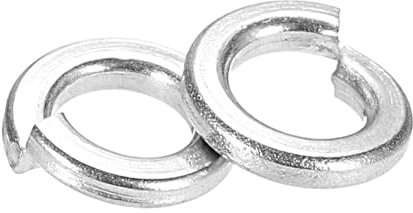 PATIKIL 1/8 Federring, 300er Packung 304 Edelstahl Sprengring Federringe Elastische Dichtungsmetallunterlegscheiben für Schrauben und Bolzen (M3)