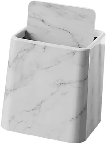 Ciieeo Poubelle De Bureau Petite Poubelle Accessoires De Bureau Couvercle De De Salle De Bain En Marbre Pour Salle De Bain Petite Avec