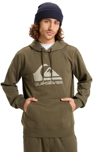 Quiksilver Homme Comp Logo Hoodie Pull-Over, Grape Leaf, M EU