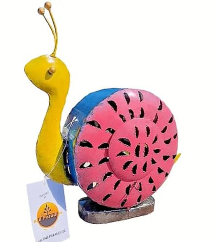Gartenfigur große Schnecke handgemachte Gartenfigur aus Metall