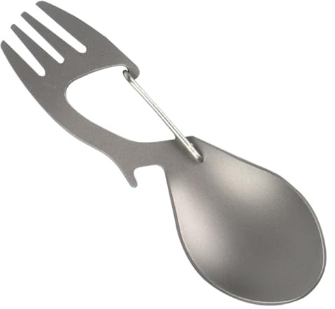 GALPADA Spork Multifonction Portable pour Camping Fourchette Cuillère Ouvre Bouteille et Résistant Couverts de Voyage Ergonomiques et Antirouille