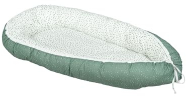 ULLENBOOM Babynest - Ideal für Neugeborene - OEKO-TEX zertifiziert | Waschbar, Außenmaterial: 100% Baumwolle, Made in EU, Mitwachsend und wendbar, Schadstoffgeprüft