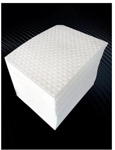Tampons absorbants épais for huiles industrielles - Tapis absorbants uniquement, format 40 x 50 cm, conditionnements de 5, 10, 50 ou 100 pièces(3mm,100 sheets)