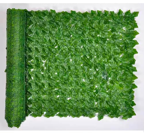 Rotolo di edera artificiale, siepe finta per giardino, balcone, patio, paesaggistica interna/esterna, copertura decorativa per una maggiore privacy