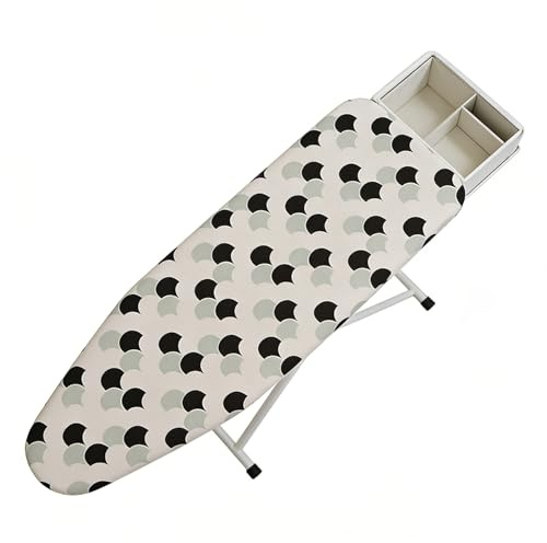 Copriasse Da Stiro - Sottopiede In Pile 120x45 Cm | Strato Di Cotone Termoisolante, Protezione Per La Stiratura Domestica, Chiusura Con Coulisse, Resistente Alle Macchie, Con Bordo Elastico Per Appart