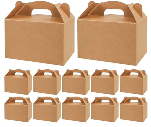 Pequeñas Cajas para Galletas 12 Unidades Contenedor DIY Para Caramelos | Cajas Plegables De Papel Para para Adolescentes Adultos Amantes Manualidades Cumpleaños Bodas Reuniones Escolares