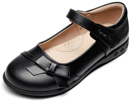DREAM PAIRS Barn Skolskor för Flicka Merceditas Ballerinas Mary Jane Partyskor Födelsedag Klä upp Skor Halkfria SDFL2210K, Svart Pu, 38.5 EU