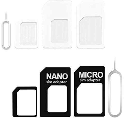 Convertit la carte SIM 4 en 1 en adaptateur micro/standard, micro SIM en kit d'outils de taille standard