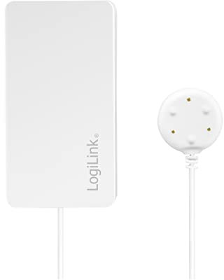 LogiLink SH0114 - Wi-Fi Smart Home Wasserlecksensor, über App steuerbar, IP20, Tuya kompatibel, unterstützt Amazon Alexa und Google Home, Weiß