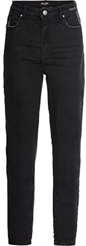 Spirit Motors Skinny High Heather Damen Jeans - Motorradjeans mit Protektoren schwarz 36/32