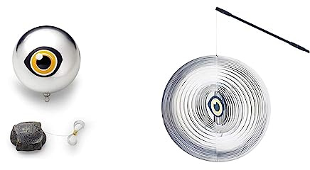 Pontec PondoScare Ball - Reiherschreck für den Teich/hält Vögel und andere Tiere vom Teich fern & PondoScare Spinner - Reiherschreck für den Teich/hält Vögel und andere Tiere vom Teich fern