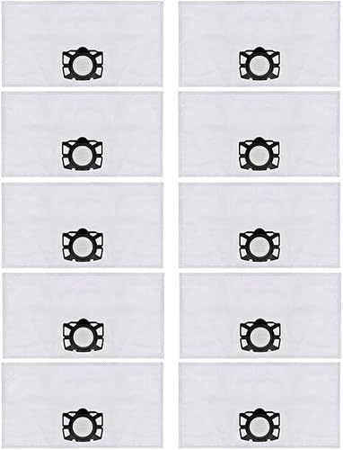 Daaxing 5/10 Pack Fleece Filter Bags For Karcher Kfi357 Ka40 Wd2 Plus Wd3 Wd3s Se4001 Se4002 Robot Vacuum Replace Accessories (10PCS)