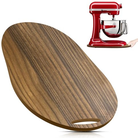 Kitchen Appliance Slider Mat for Kitchen aid 5-8Qt Bowl Lift Stand Mixers, Wooden Slide Board Compatible with 5-8QT Professional Bowl-lift Stand Mixer, Under Cabinet Sliding Tray for Countertop