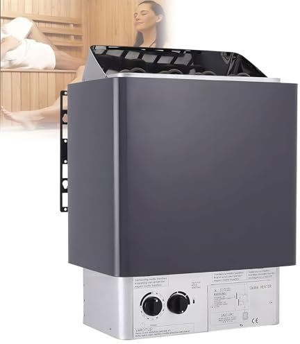 HSSMEUR Electric Sauna Heater,Stainless Steel Sauna Oven,Sauna Heating Stove for Home Hotel Spa Shower Steam Room (9.0kw)