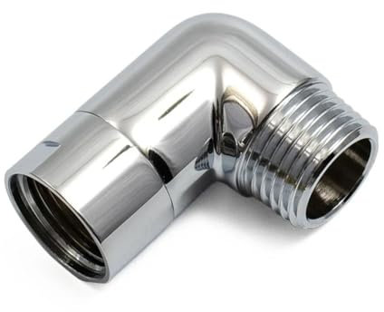 GUYTRM Adaptador de codo de ducha, extensión de brazo de ducha, conexiones G1/2, conector de ducha, boquilla de rociador de baño duradera, accesorios lingli(B)