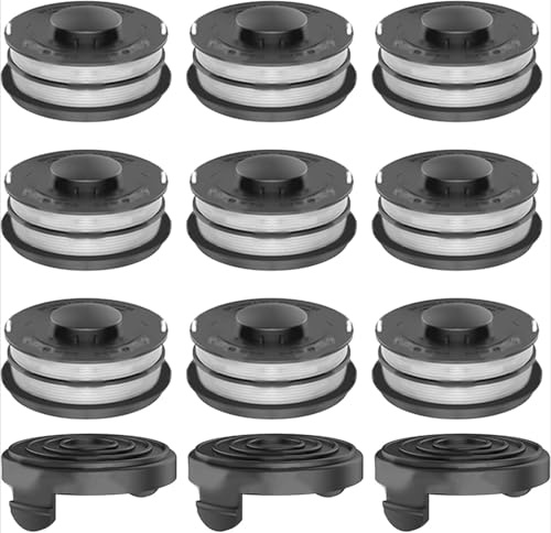 Zhanhai Bobina di filo + tappo adatto per Einhell GC-ET 4530 3405685 accessori di ricambio per decespugliatori, bobine di alimentazione automatica (C)