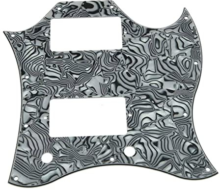 Dopro American Standard SG Guitar Full Face Pickguard passend für USA Gibson SG Special Guitar Black White Shell