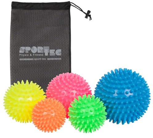 Sport-Tec Igelball Massageball Reflexzonen Massage Selbstmassage, Härtegrad: Soft