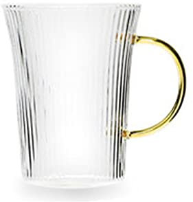 caihuashopping Verre a Eau Boire des Lunettes Tasse de ménage Verre Jus de jus Transparent Coupe Style Tasses à Eau Latte Coupe glacée Gobelet en Verre (Capacity : 350ml-3pcs, Color : B)
